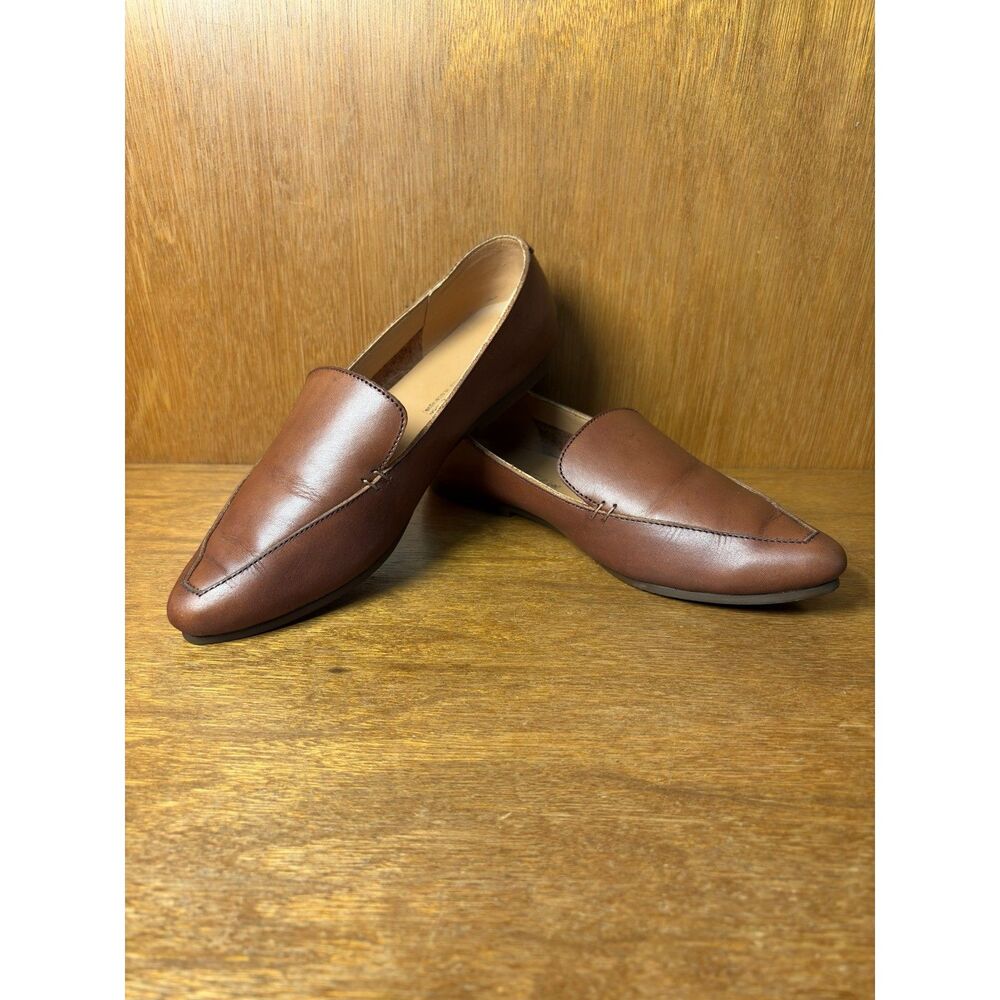 Adelisa & Co. Espresso Calle Loafer Brown Leather Flat size 39 US size 9